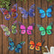 8 Pieces Metal Butterfly Wall Art Decor, 3D Butterfly Hanging Wall Decor Sculpture for Balcony Patio Living Room Garden Outdoor Fence Decoration (...