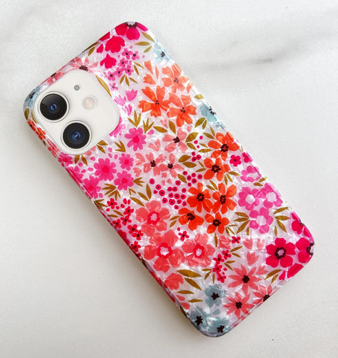 Qokey Compatible for iPhone 11 Case,Cute Flower Case for Girls Women Shell Pattern Sparkle Crystal Translucent Soft Fit TPU Phone Cover for iPhone...