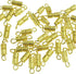 Clasps - 100 Pieces 4 x 15 mm - Barrel Screw Type Clasp - Perfect for Jewerly Making - with Kare & Kind® Retail Packaging (Gold)...