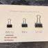 Micro Black Binder Clips Micro Metal Clamp 1/2 inch Width (Black, 40 PCS) Micro Size (Clip Horizontal Width 1/2inch) (Micro Size (Clip Horizontal ...
