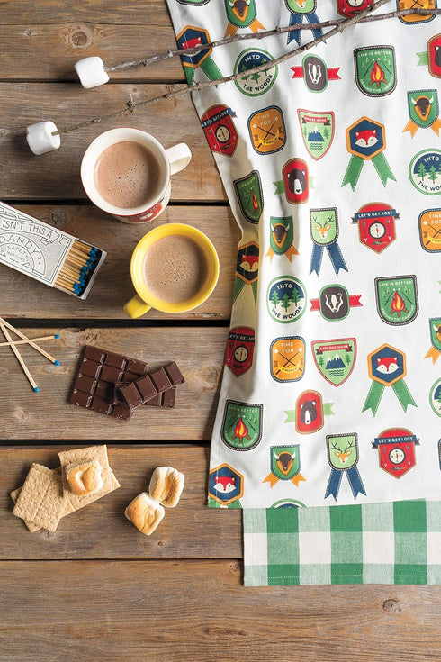 Now Designs Explore More Printed and Woven Kitchen Towels, Set of 2...