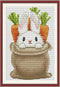 Maydear Cross Stitch Kits Stamped Full Range of Embroidery Starter Kit for Beginners Pre-Printed Pattern 14CT 2 Strands 7.48 * 11.41in - Bunny in ...