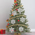 White Snowflake Ornaments, 6 Pack Large Plastic Snowflake Decorations for Christmas Tree, Winter Wonderland...