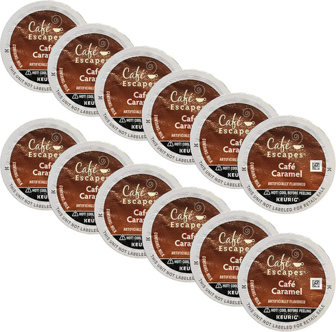 Cafe Escapes Keurig Brewed Cafe Caramel K-Cup Packs - 12 Count (Packaging May Vary)...
