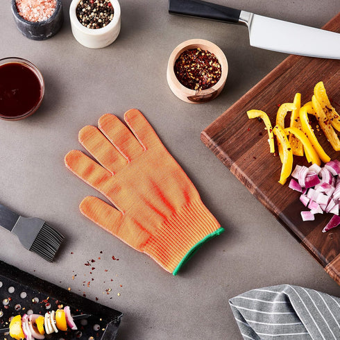 Mercer Culinary Millennia Level A4 Cut Glove, Medium, Orange...