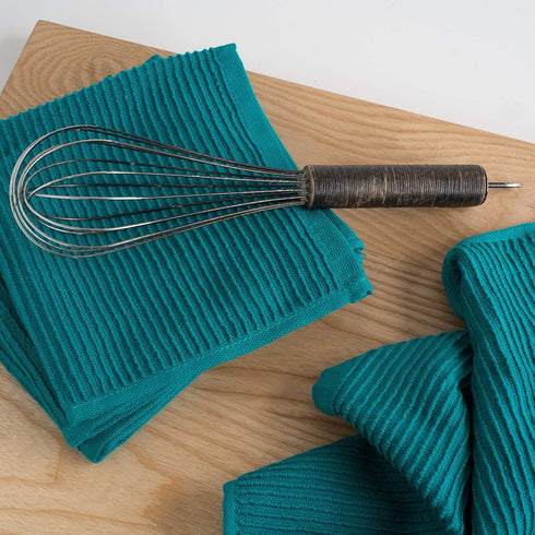 Now Designs Ripple Kitchen Dishcloth, Set of 4, Peacock Green...