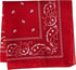Vibrant Red Premium Bandana - 20" x 20" (Pack of 12) - Soft Polyester Fabric - Ideal For Fashion, Outdoor Activities & DIY...