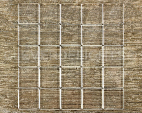 CleverDelights 1" Square Glass Tiles - 20 Pack - Clear 1 Inch Craft Tiles...