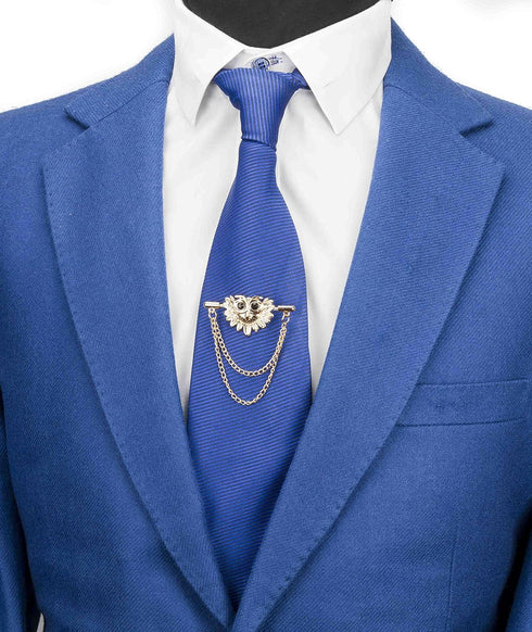 Knighthood Gold Lucky Owl Lapel Pin Badge Coat Suit Collar Accessories Brooch for Men...