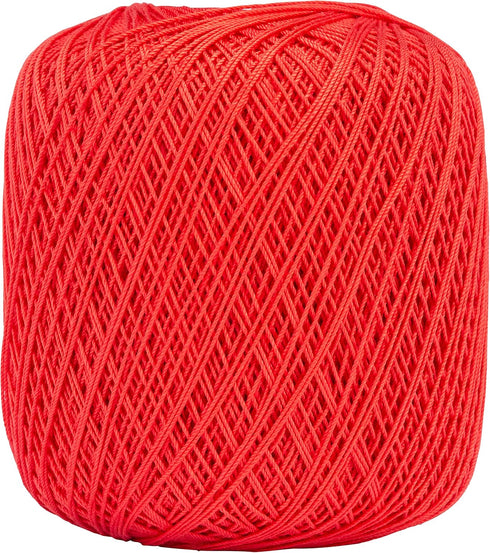 Aunt Lydia Classic Crochet Thread, Bright Coral...