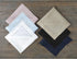 Solino Home Navy Linen Napkins Set of 4-100% Pure Linen Hemstitch Dinner Napkins 20 x 20 Inch for Summer, Fall - Classic Hemstitch...