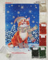 AllAboutEmbroideryUA Bead Embroidery kit Christmas Cat Beaded Cross Stitch kit Needlepoint Handcraft Tapestry kit......