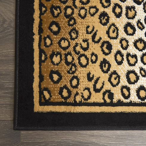 Home Dynamix Zone Daliah Area Rug 21"x35", Graphic/Print Ebony...