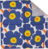 IHR Ideal Home Range Cocktail Napkins Marimekko Disposable 3-Ply Paper Party Napkin Pack, 5" x 5", Unikko Dark Blue, 20-Count...