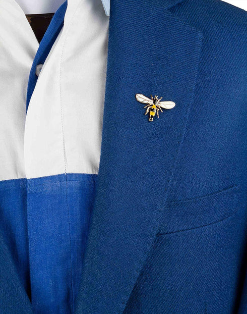Knighthood Men's Honey Bee Wing Lapel Pin/Brooch Yellow and Black...