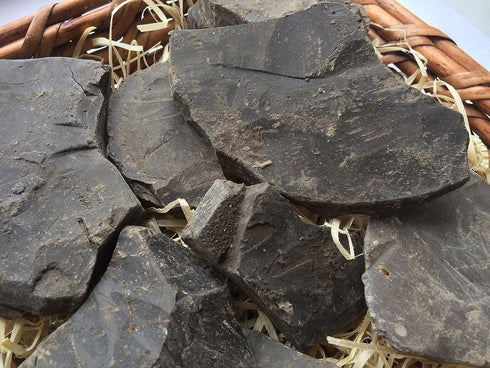 BLACK edible Clay chunks (lump) natural for eating (food), 4 oz (110 g)...