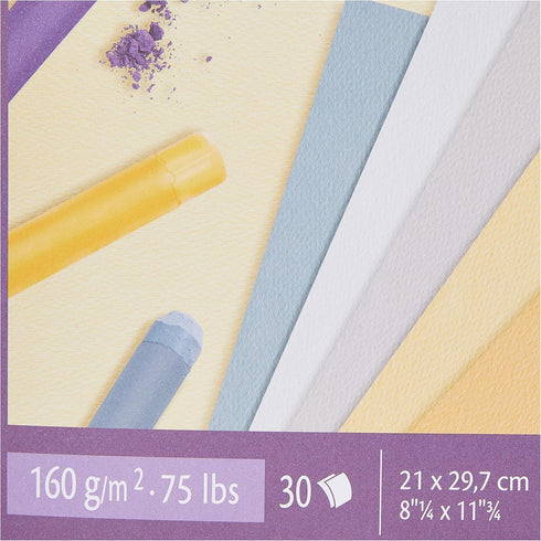 Fabriano Tiziano 46021297 Pastel Paper Pad A4-30 Sheets - 6 Soft Colours - 160 GSM...