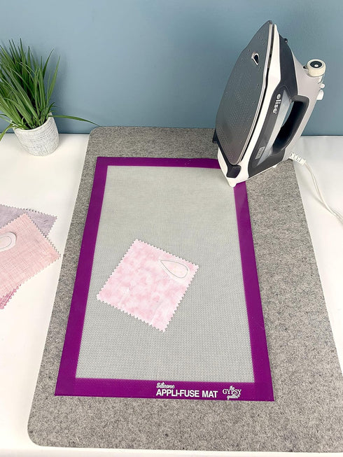 Gypsy Quilter Silicone Appli-Fuse Mat 12in × 18in Irons & Accessories...