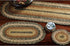 VHC Brands Kettle Grove Primitive Textured Jute Striped Round Kitchen Table Trivet 8"...