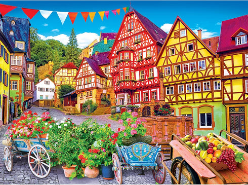 RoseArt - Kodak Premium - Colorful European Town - 1000 Piece Jigsaw Puzzle for Adults...