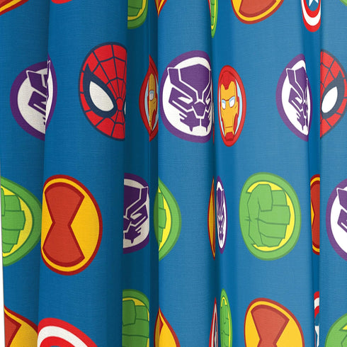 Jay Franco Marvel Super Hero Adventures Double Team 63" Inch Drapes - Beautiful Room Décor & Easy Set Up, Bedding Features The Avengers - Curtains...
