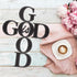 Vivegate God is Good Metal Signs Decor, Black Metal Cross God is Good Sign Wall Decor Religious Kitchen Decor Wall Crosses for Home Decor...