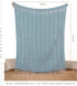 RAJRANG Rustic Throw Blanket with Decorative Tassel Cotton Throws Geometric Woven Soft Patio Comfy Blankets Teal Blue - 50 x 60 Inches...