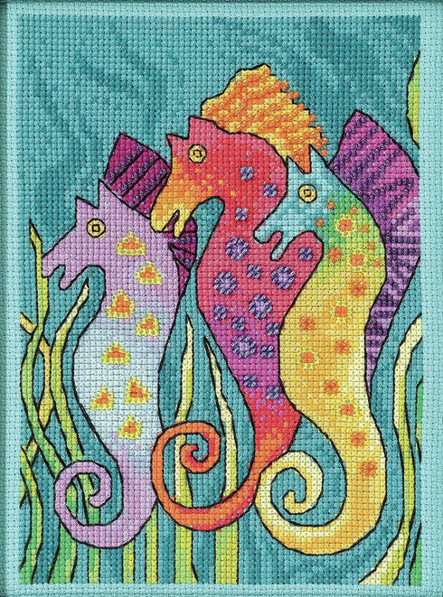 Mill Hill Counted Cross Stitch SEA Horses, Multi...