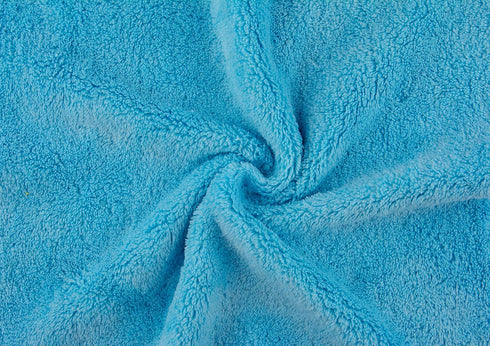 Ultra Soft Edgeless Microfiber Cleaning Towel Pack of 12, All-Purpose Multipurpose Plush 12' x 12' Cleaning Towels, Super Absorbent (Blue)...