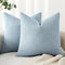MIULEE Pack of 2 Decorative Linen Burlap Coastal Pillow Covers Farmhouse Boho Accent Pillowcases for Sofa Car Couch Bedroom Living Room Home Decor...