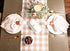 DII Heavyweight Fringed Check Tabletop Collection, Table Runner, 14x72, Stone Brown...