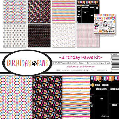 Reminisce Birthday Paws Scrapbook Collection Kit...