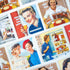 IHR Ideal Home Range Retro Cocktail Napkins Anne Taintor Disposable 3-Ply Paper Party Napkin Pack, 5" x 5", Stir Up, 20-Count...