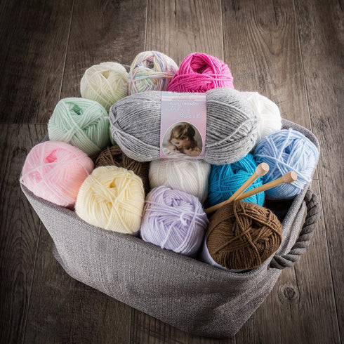 MARY MAXIM Baby's Best Yarn-Rainbow Print, Multicolor 513 Foot...