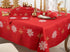 Saro Lifestyle Embroidered Snowflake Design Table Runner, Red, 16"x72"...