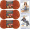 Bernat Softee Chunky Solid Yarn Bundle Super Bulky #6, 3 Skeins Pumpkin 28630......