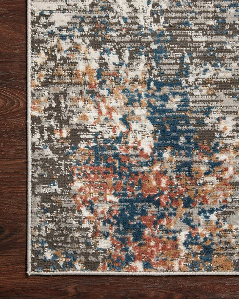 Loloi II Bianca Collection BIA-06 Granite/Multi 18" x 18" Sample Sample Rug...