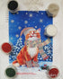 AllAboutEmbroideryUA Bead Embroidery kit Christmas Cat Beaded Cross Stitch kit Needlepoint Handcraft Tapestry kit......