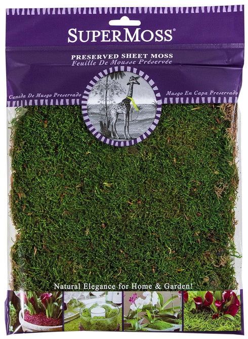 SuperMoss (21509) Sheet Moss Preserved, Fresh Green, 2oz...