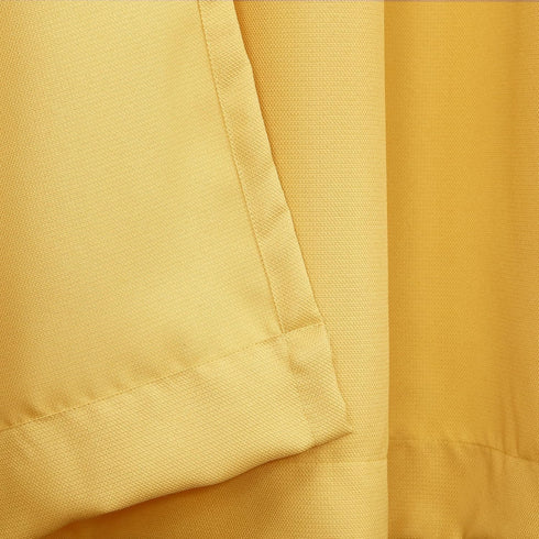 No. 918 Montego Casual Textured Semi-Sheer Grommet Kitchen Curtain Tier Pair, 56" x 24", Yellow...