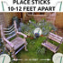 Mosquito Repellent Sticks EXTRA-THICK - Outdoor Use Reaches Up to 10-12 feet - Each Stick Burns for hours - (Three Pack Contains 15 Repellents)...