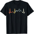 Retro Camping Heartbeat Camper Pulse Adventure Mountain T-Shirt...