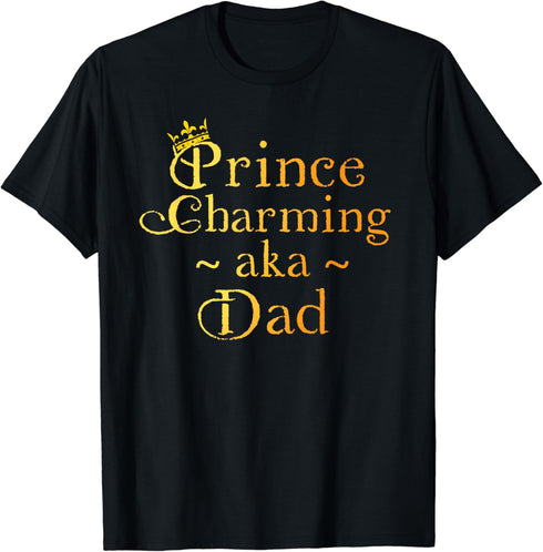 Prince Charming Dad Shirt Crown Birthday Fathers Day tshirt...
