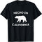 Hecho en California Bear Mexican-American Gear For Camping T-Shirt...