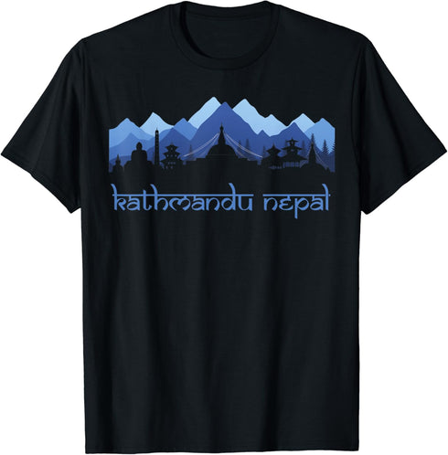Kathmandu Nepal Mount Everest Mountain Outdoor Hiking Lover T-Shirt...