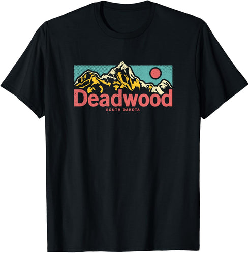 Vintage Deadwood South Dakota Outdoor Graphic T-Shirt...