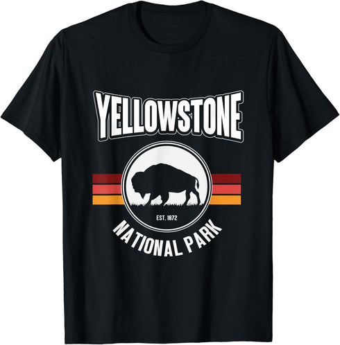 Yellowstone National Park Outdoor Nature T-Shirt...