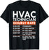 Funny HVAC Technician Hourly Rate HVAC Mechanic Labor Rates T-Shirt...