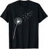 Dandelion Flower Outdoor Plants Blowing In The Wind T-Shirt...