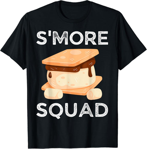 Smore Squad Campfire Camping Outdoor Friends Smores T-Shirt...